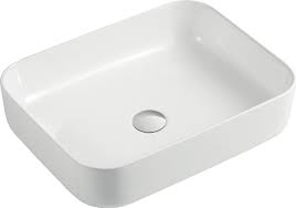[LAV510400130B] LAVABO DE SOBREPONER 51X40 CM - SQUARE 51 - SIN REBOSADERO - BLANCO