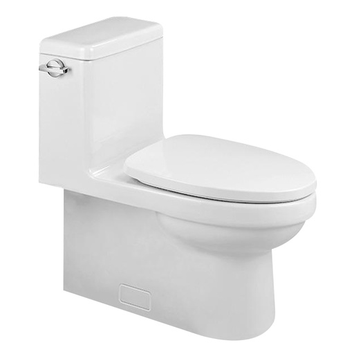 [5697UW01] D-ONE PIECE CON PALANCA DE DESCARGA Y ASIENTO SOFT CLOSE Y QUICK RELEASE 
